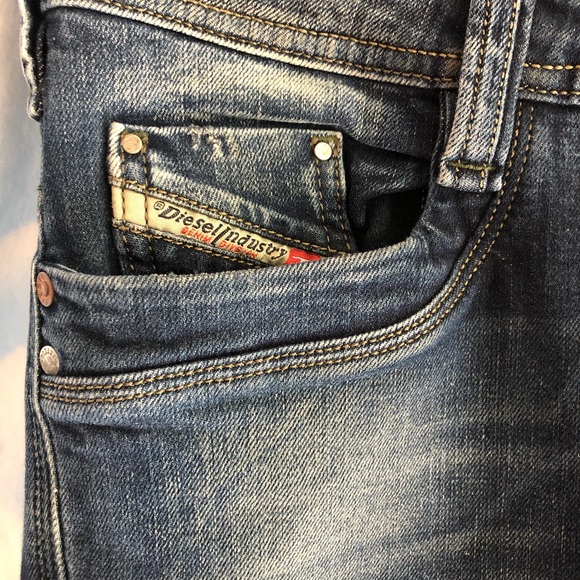 Diesel Men’s Timmen Regular Straight Leg Blue Jeans 0802C Size W29 L30 - Picture 9 of 14